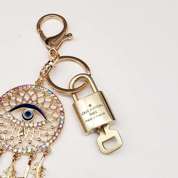 Authentic Louis Vuitton Lock & Key with unbranded Bagcharm, Keycharm, Keychain - Picture 5 of 7